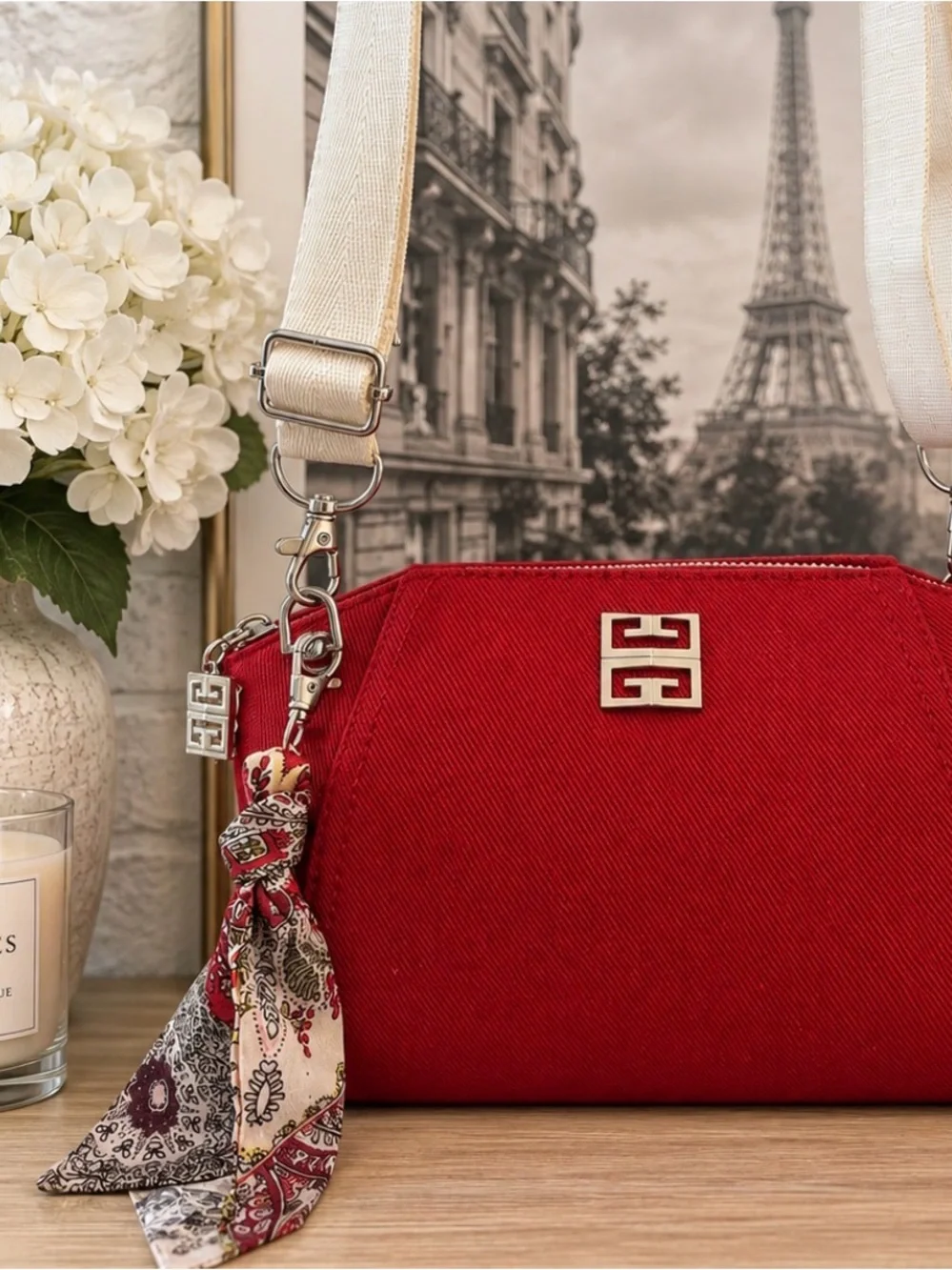 GIVENCHY Red Cosmetic Beauty Bag GWP Vip item NWOT